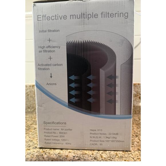 MORFY New Air Purifier covers 270 SqFt /hour, H13 True HEPA Filter Quiet Compact - Picture 5 of 13